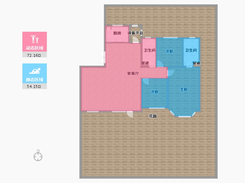 辽宁省-沈阳市-万锦红树湾锦上莫子山路(21,22）号楼A4户型148m²-310.25-户型库-动静分区