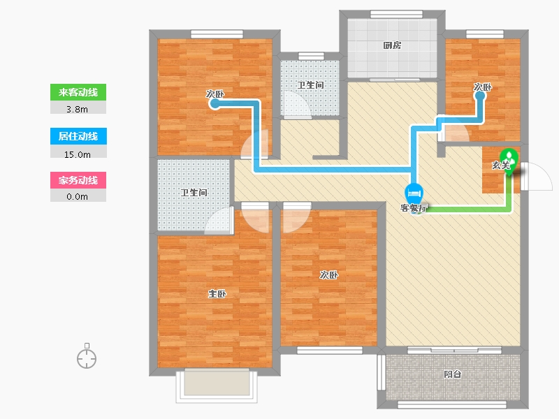 河南省-濮阳市-越秀桂圆-107.00-户型库-动静线