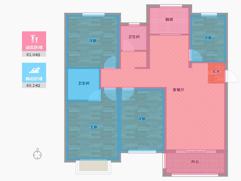 河南省-濮阳市-越秀桂圆-107.00-户型库-动静分区