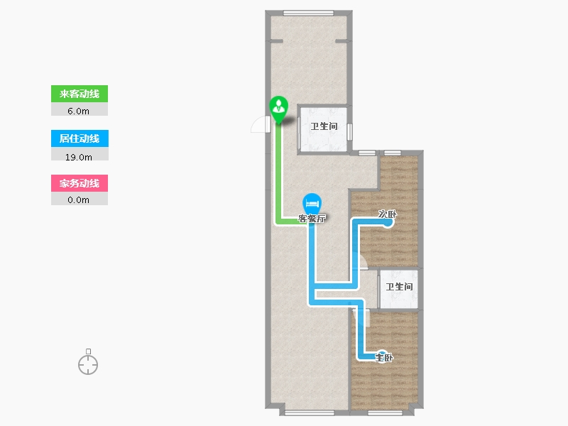 辽宁省-沈阳市-文华街三号院文华街3-11号（11）95m²-101.19-户型库-动静线