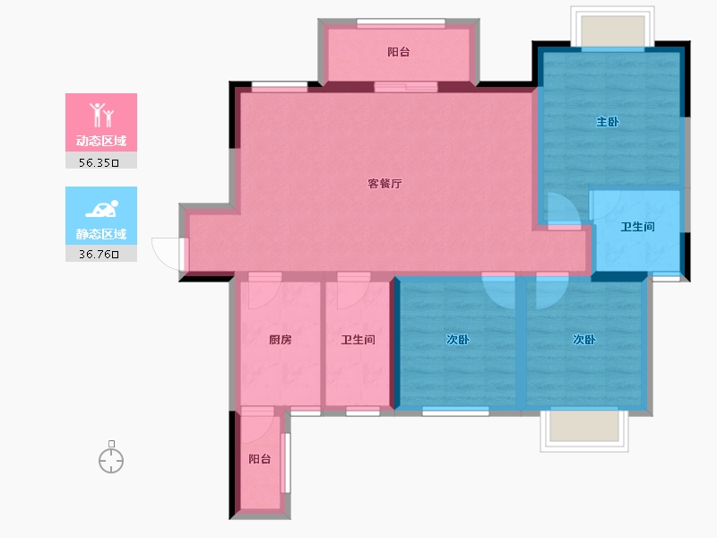 四川省-自贡市-燊海森林-82.32-户型库-动静分区