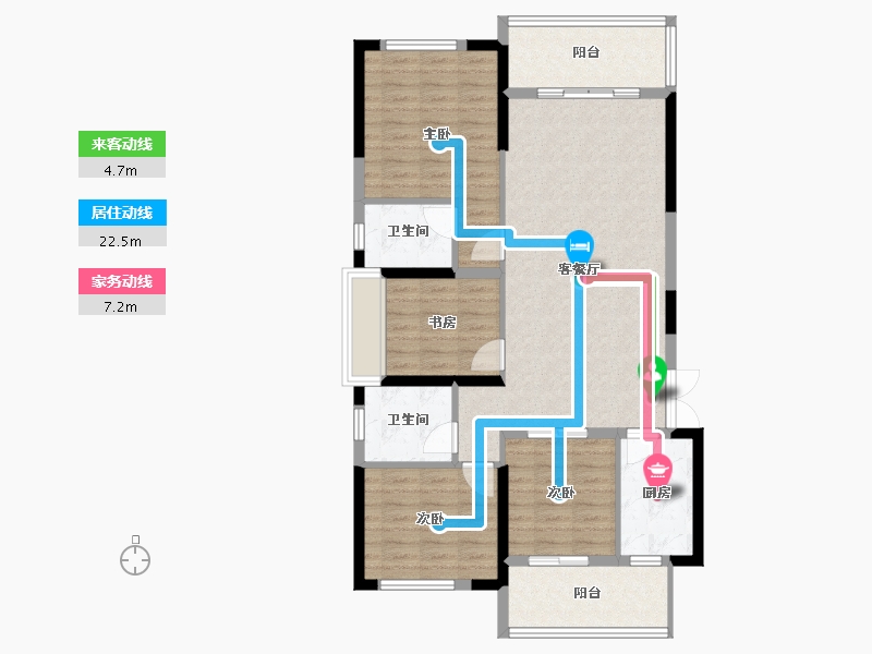 湖南省-湘潭市-五矿万境水岸-102.45-户型库-动静线