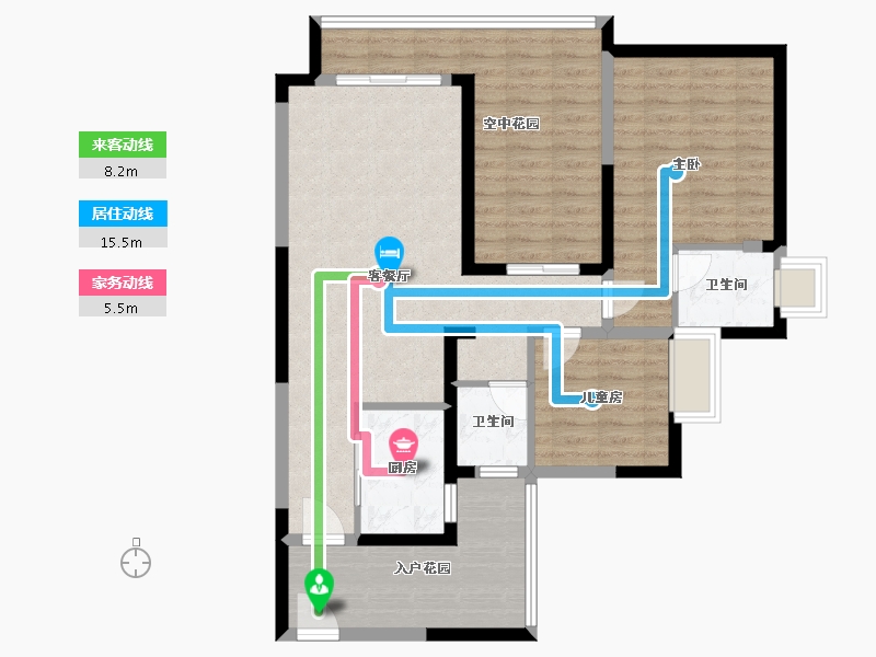 广东省-东莞市-新世纪上河居-94.08-户型库-动静线