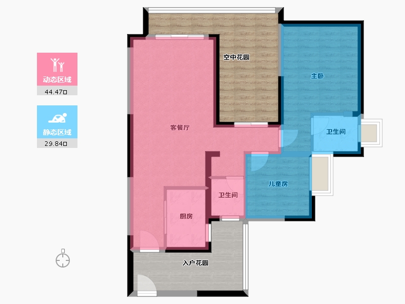 广东省-东莞市-新世纪上河居-94.08-户型库-动静分区