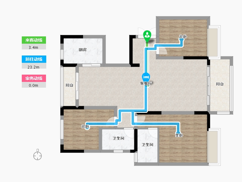 河南省-商丘市-建业春天里二期-111.48-户型库-动静线