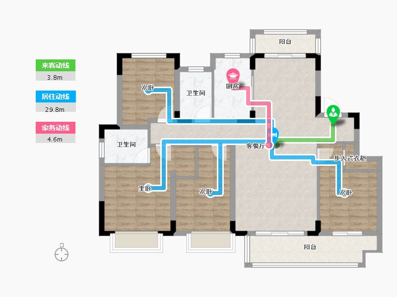 江西省-赣州市-尚悦华府-110.45-户型库-动静线