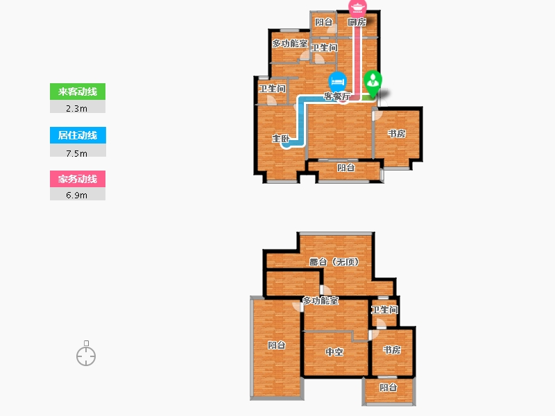 河南省-洛阳市-东方今典东方府-250.19-户型库-动静线