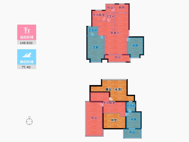 河南省-洛阳市-东方今典东方府-250.19-户型库-动静分区