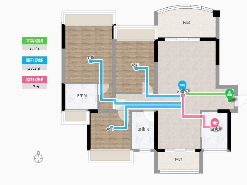 广东省-肇庆市-豪布斯卡-93.83-户型库-动静线