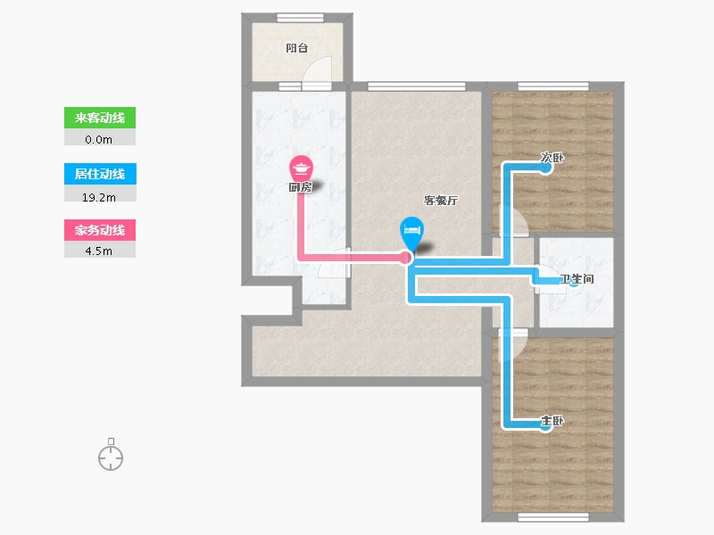 黑龙江省-哈尔滨市-龙湾园著-81.65-户型库-动静线