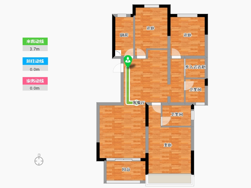 河南省-郑州市-正商家河家-98.78-户型库-动静线