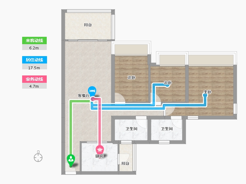 广东省-广州市-新鸿基・御华园-81.27-户型库-动静线