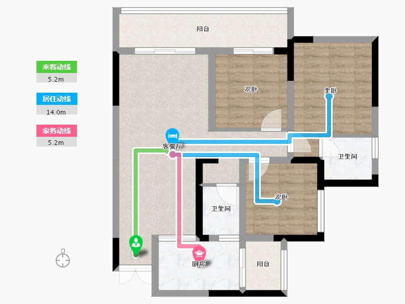 四川省-资阳市-百盛天韵-79.36-户型库-动静线