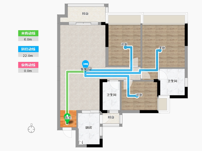 四川省-成都市-佳兆业8号-88.98-户型库-动静线