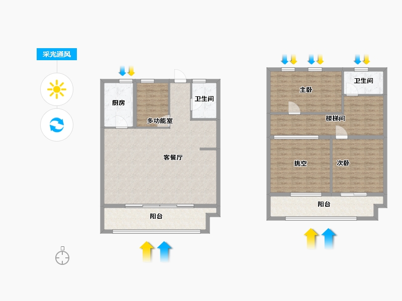 江苏省-苏州市-璞悦雅筑152㎡-134.80-户型库-采光通风