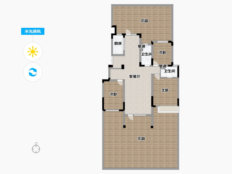 辽宁省-沈阳市-金地艺华年高官台东街(2,3,6,5,4)号楼139m²-233.77-户型库-采光通风