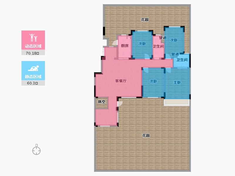 辽宁省-沈阳市-金地艺华年高官台东街(7,8,11,10)号楼157m²-298.40-户型库-动静分区