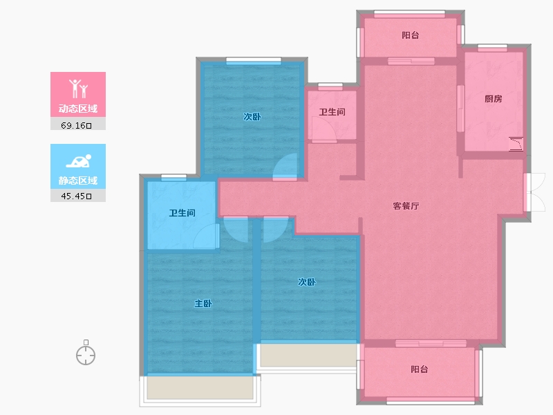 河南省-周口市-建业世和府-102.12-户型库-动静分区