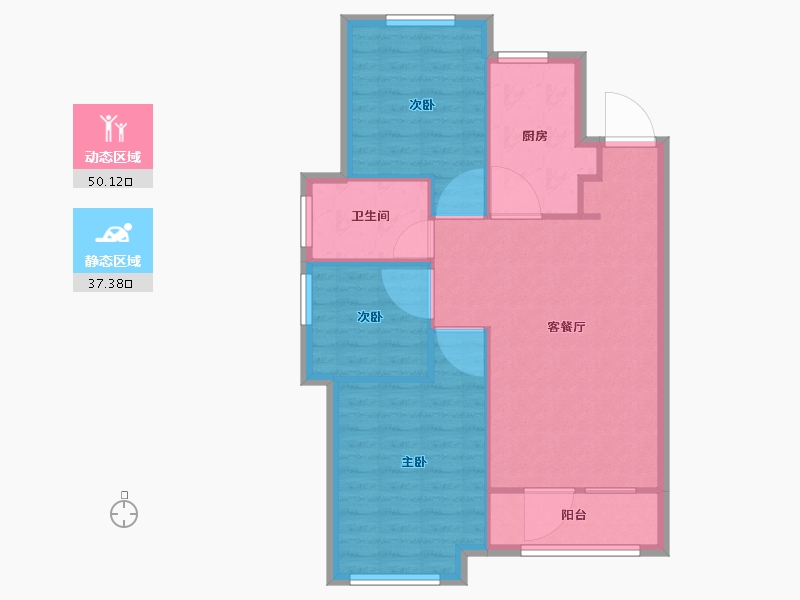 辽宁省-沈阳市-三盛颐景御园蒲丰路42-103号（23号楼）,蒲丰路42-94号（11号楼）,蒲丰路42-1-80.01-户型库-动静分区