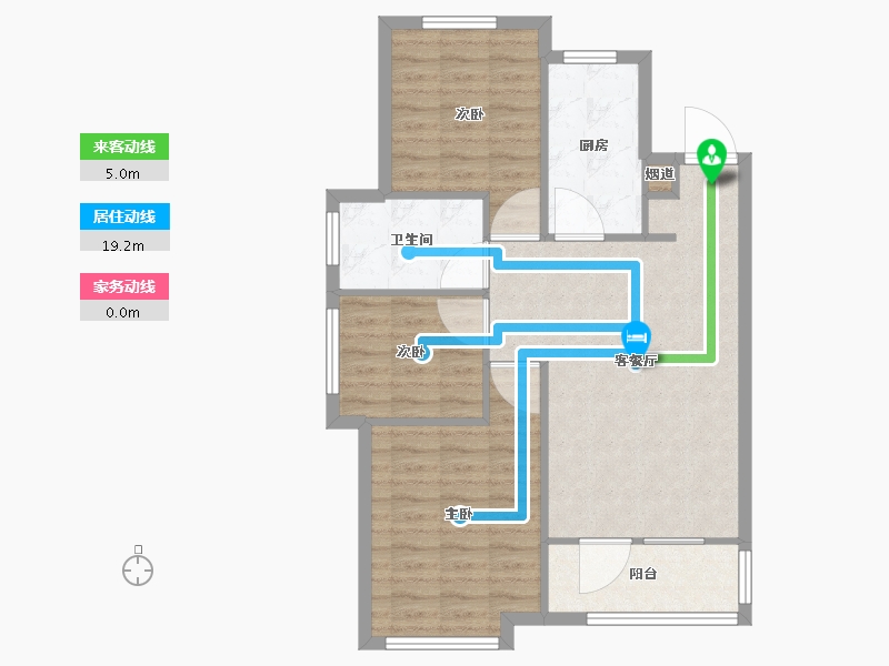 辽宁省-沈阳市-三盛颐景御园蒲丰路42-92号（14号楼）建面98m²-78.41-户型库-动静线