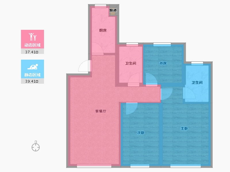 辽宁省-沈阳市-亚泰城蒲河路35-24号（22号楼）,蒲河路35-25号（23号楼）,蒲河路35-20号（1-67.96-户型库-动静分区