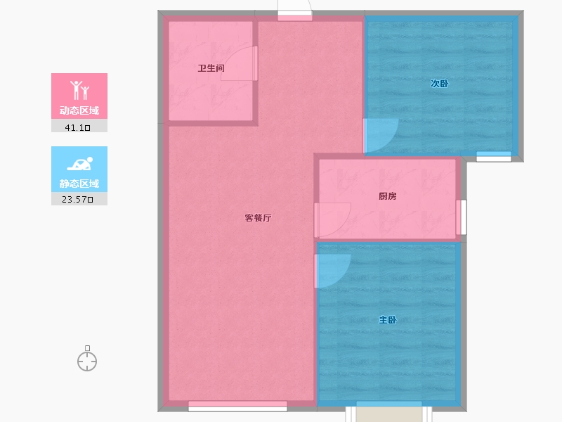 辽宁省-沈阳市-新润万寿里小西路36-2号（3号楼）B户型89m²-58.94-户型库-动静分区