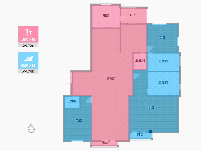 辽宁省-沈阳市-银河丽湾385平户型385m²-217.36-户型库-动静分区