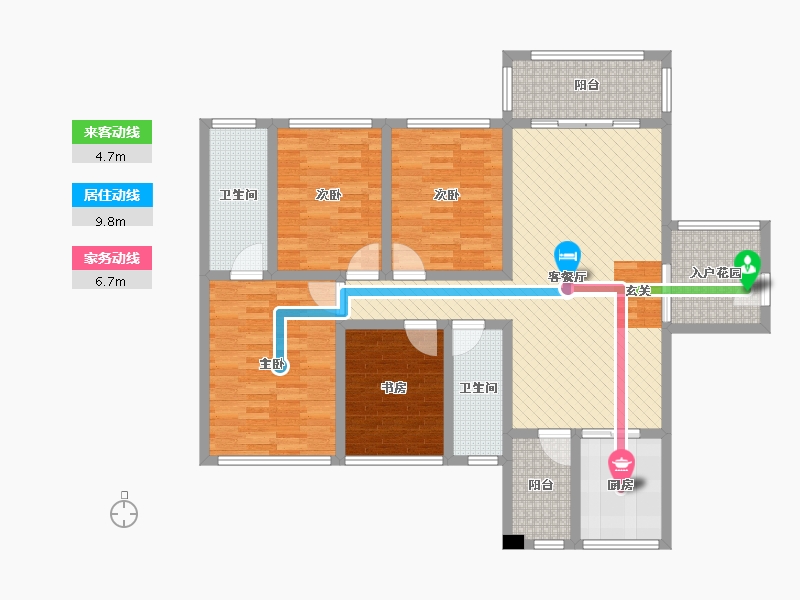 广西壮族自治区-钦州市-松宇时代城-115.89-户型库-动静线