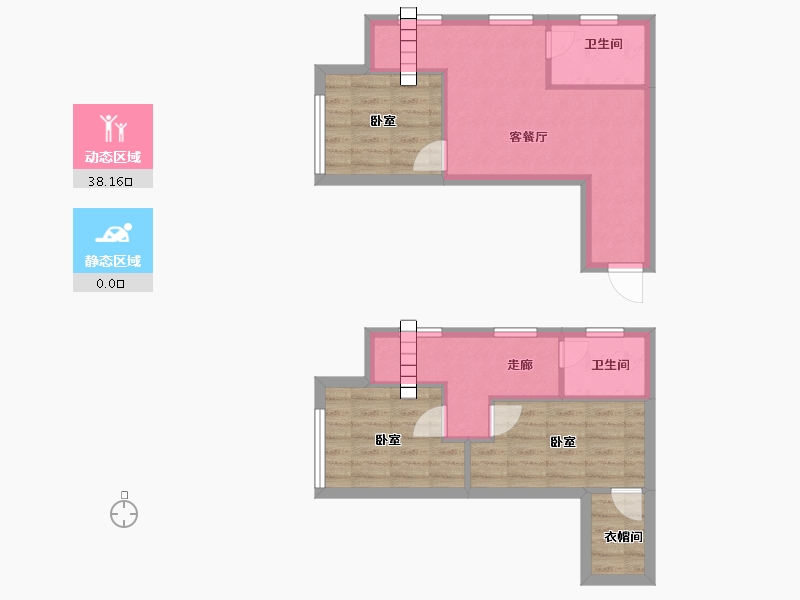 黑龙江省-哈尔滨市-坤腾・理想城-58.72-户型库-动静分区