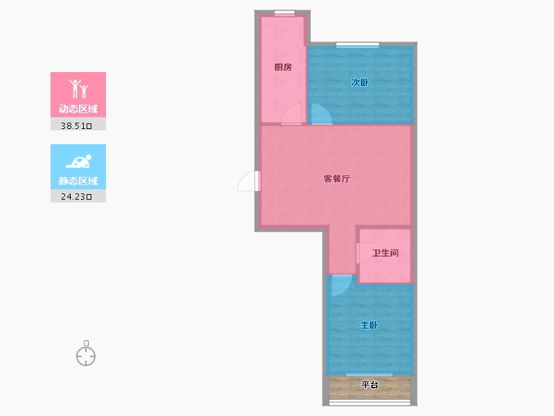 辽宁省-沈阳市-荣信森林里蒲昌路42-27号（27）,蒲昌路42-30号（30）,蒲昌路42-6号（6）,-59.95-户型库-动静分区