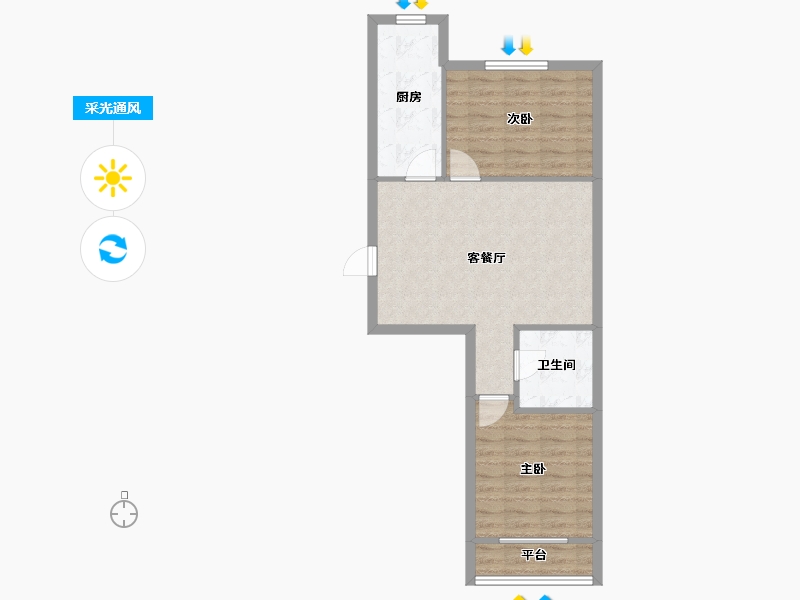 辽宁省-沈阳市-荣信森林里蒲昌路42-27号（27）,蒲昌路42-30号（30）,蒲昌路42-6号（6）,-59.95-户型库-采光通风