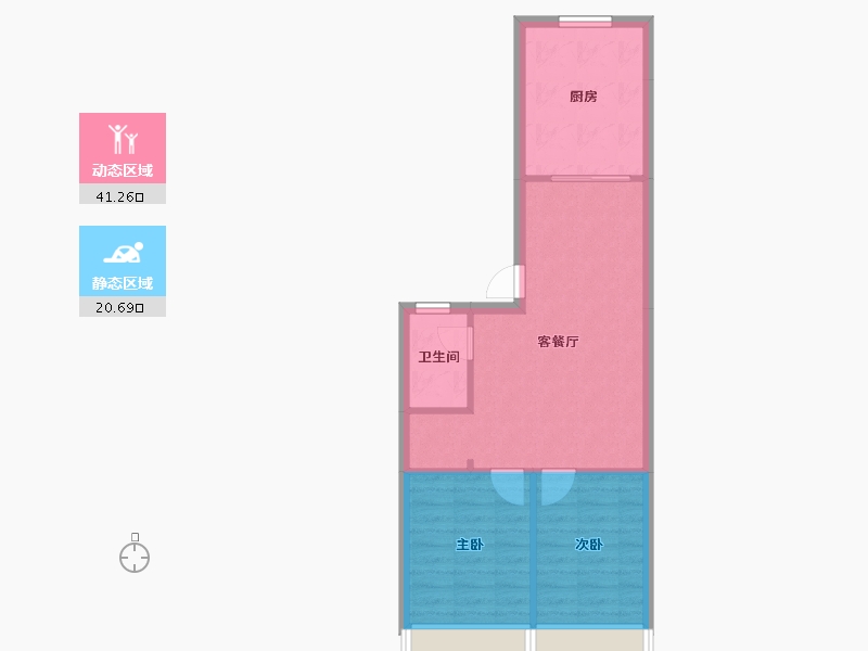 辽宁省-沈阳市-荣信森林里蒲昌路42-27号（27）,蒲昌路42-30号（30）,蒲昌路42-32号（32）-56.11-户型库-动静分区