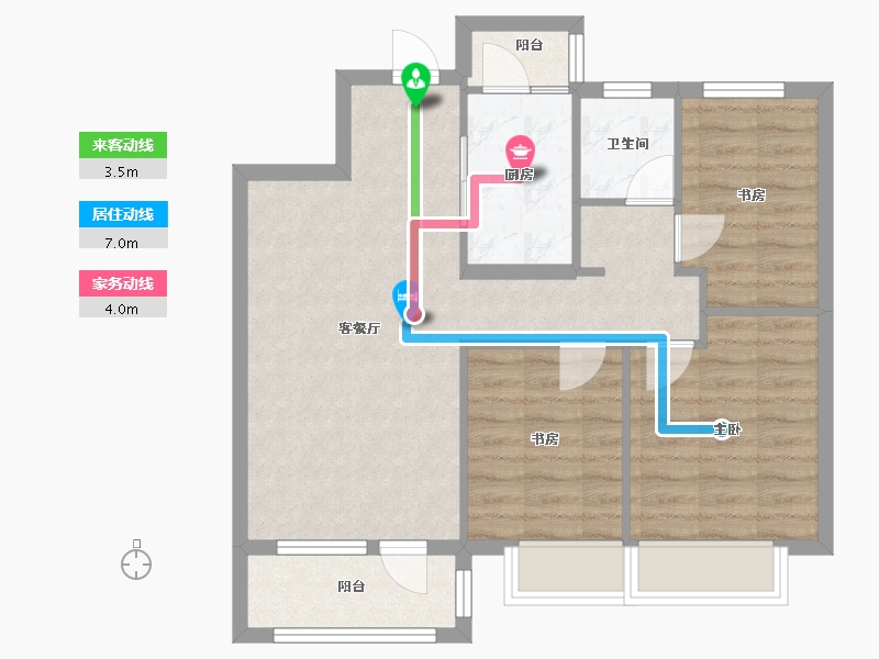 辽宁省-沈阳市-富力星月湾沈北路206-18号（18号楼）,沈北路206-19号（19号楼）,沈北路206--71.59-户型库-动静线