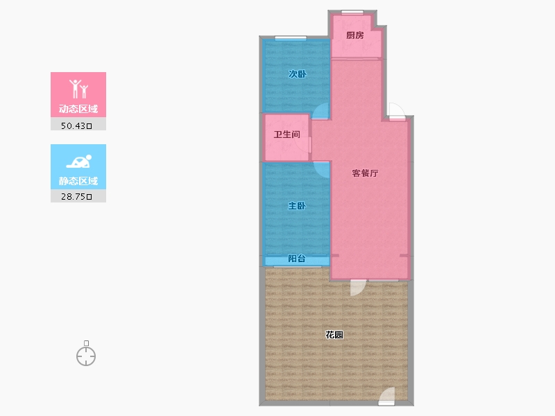 辽宁省-沈阳市-明发广场蒲硕路8-6号（4-3栋）,蒲硕路8-4号（4-4栋）,蒲硕路8-3号（4-1栋）-115.40-户型库-动静分区