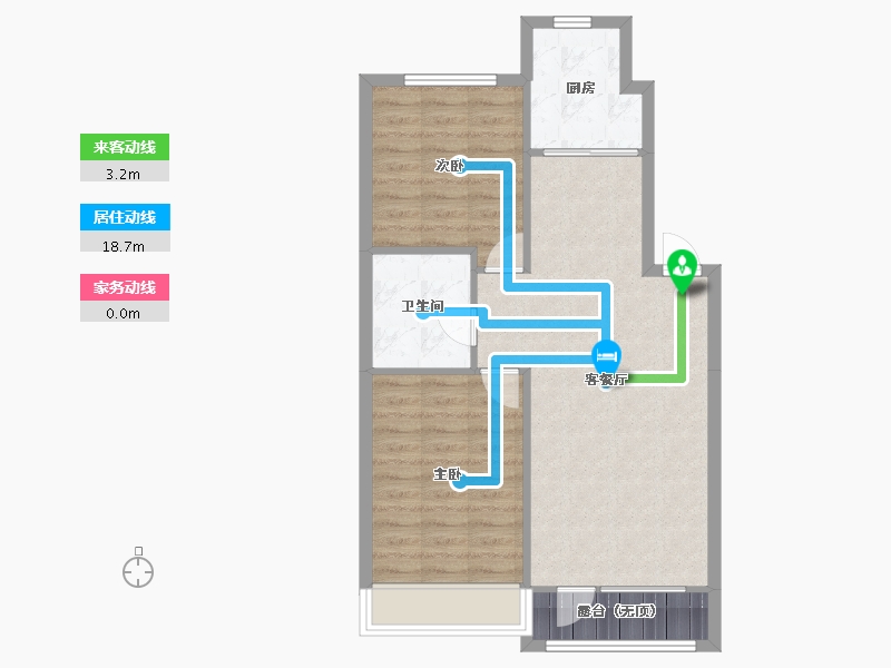 辽宁省-沈阳市-明发广场蒲硕路8-6号（4-3栋）,蒲硕路8-4号（4-4栋）,蒲硕路8-3号（4-1栋）-70.11-户型库-动静线