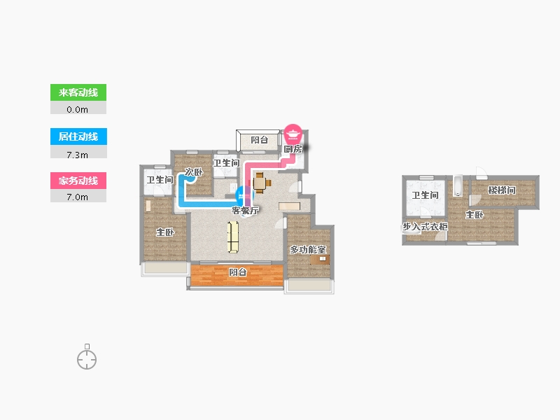 江苏省-苏州市-新力云语铂园豁达阅11,12栋163m²-129.99-户型库-动静线