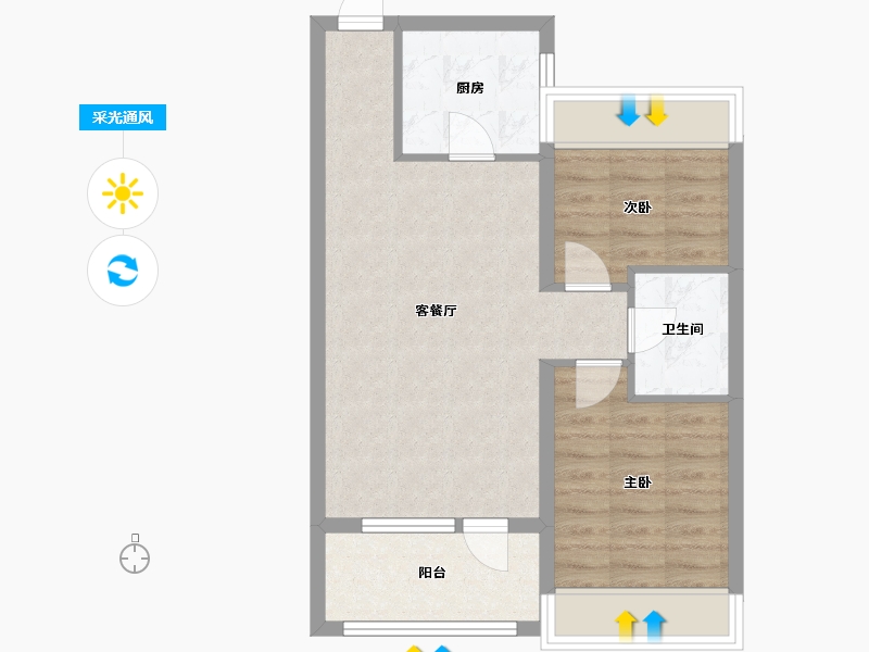 辽宁省-沈阳市-金沙巴黎花园七星大街27-21号（3栋）,七星大街27-20号（2栋）,七星大街25-6号（-60.03-户型库-采光通风