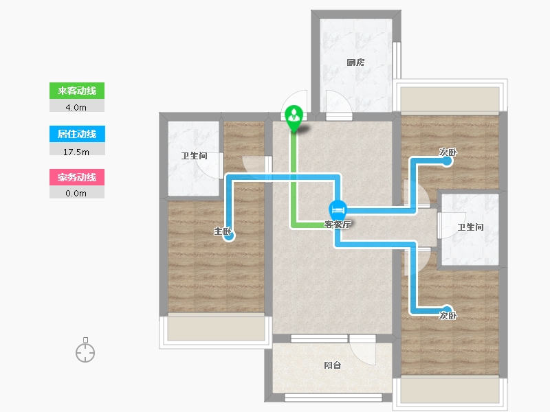 辽宁省-沈阳市-金沙巴黎花园七星大街25-8号（9栋）,七星大街25-9号（10栋）,七星大街25-10号（-73.55-户型库-动静线