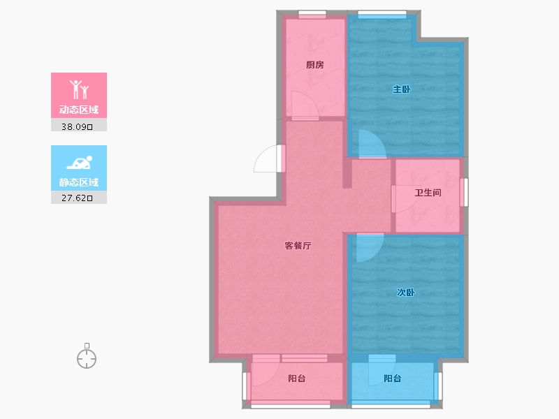 辽宁省-沈阳市-首开如院正良一路28-2号（A2号楼）,正良一路28-6号（A4栋）,正良一路28-11号（-58.01-户型库-动静分区