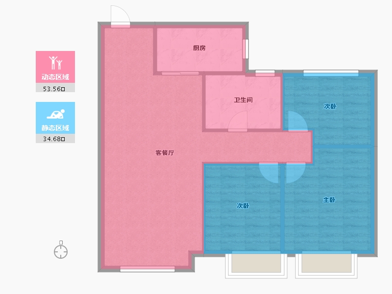 辽宁省-沈阳市-恒大国际温泉小镇常州路33-7号（2号楼）,常州路33-8号（3号楼）,常州路33-16号（-80.80-户型库-动静分区