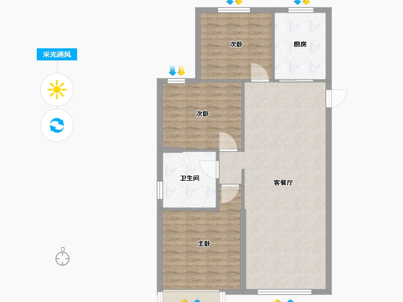 辽宁省-沈阳市-恒大国际温泉小镇常州路33-7号（2号楼）,常州路33-8号（3号楼）,常州路33-16号（-88.00-户型库-采光通风