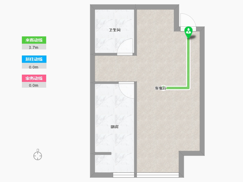 辽宁省-沈阳市-府兴雅园重工街北一西路（2，3，4,5）号楼50m²-40.33-户型库-动静线