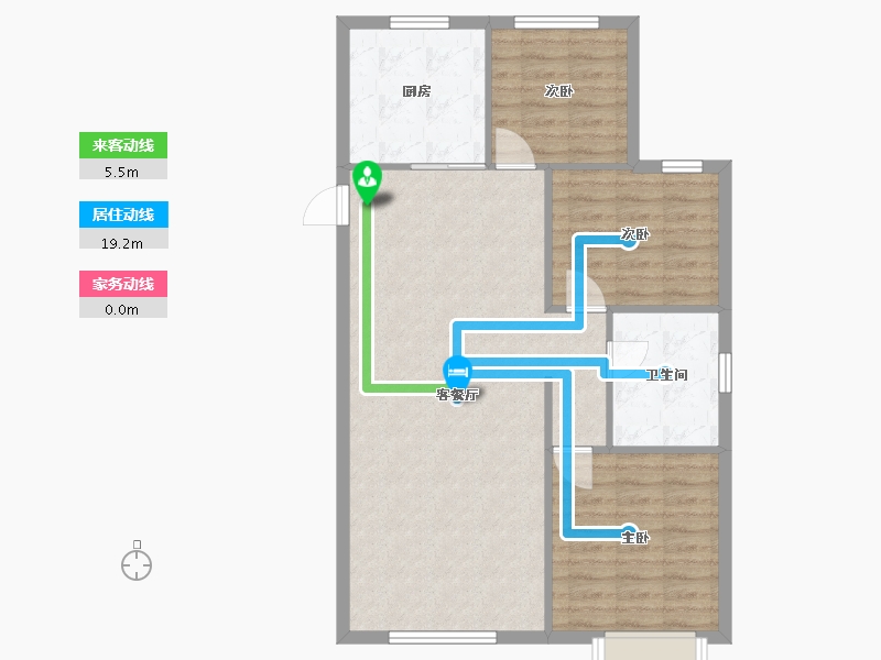 辽宁省-沈阳市-恒大林溪郡二十二号路（2,9,10,7）号楼107m²-85.59-户型库-动静线