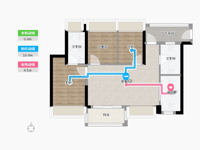 广东省-广州市-万科幸福誉-69.00-户型库-动静线