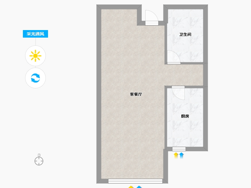 辽宁省-沈阳市-恒大林溪郡二十二号路（13）号楼60m²-48.00-户型库-采光通风