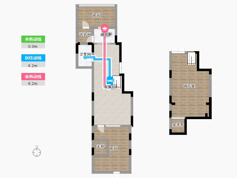 辽宁省-沈阳市-阳光100果岭公馆YB户型56m²-100.98-户型库-动静线