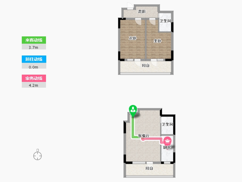 辽宁省-沈阳市-阳光100果岭公馆十号路9甲2号-3(S2)124m²-90.57-户型库-动静线