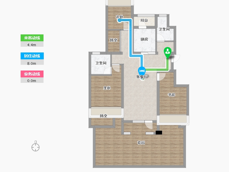 辽宁省-沈阳市-集美尚景十号路10甲（1,8）号楼107m²-116.58-户型库-动静线