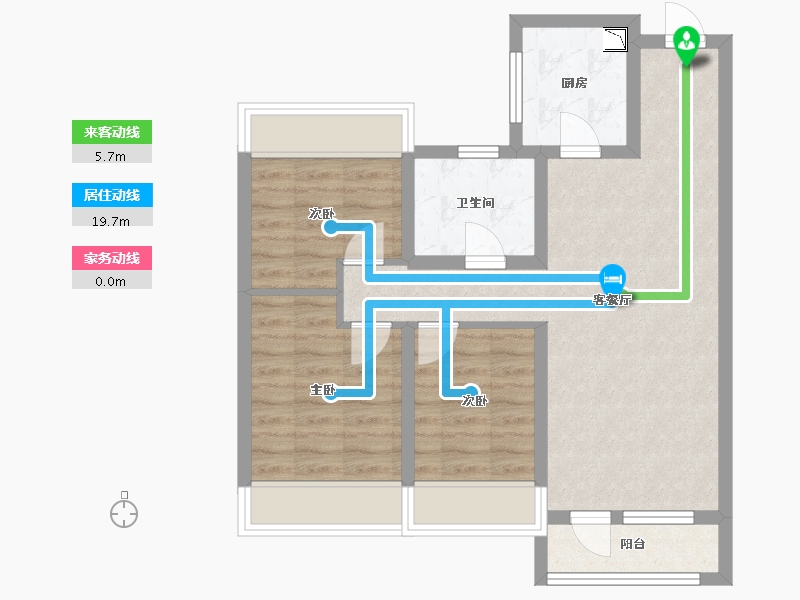 辽宁省-沈阳市-集美尚景十号路10甲3-9号（9号楼）100m²-67.94-户型库-动静线