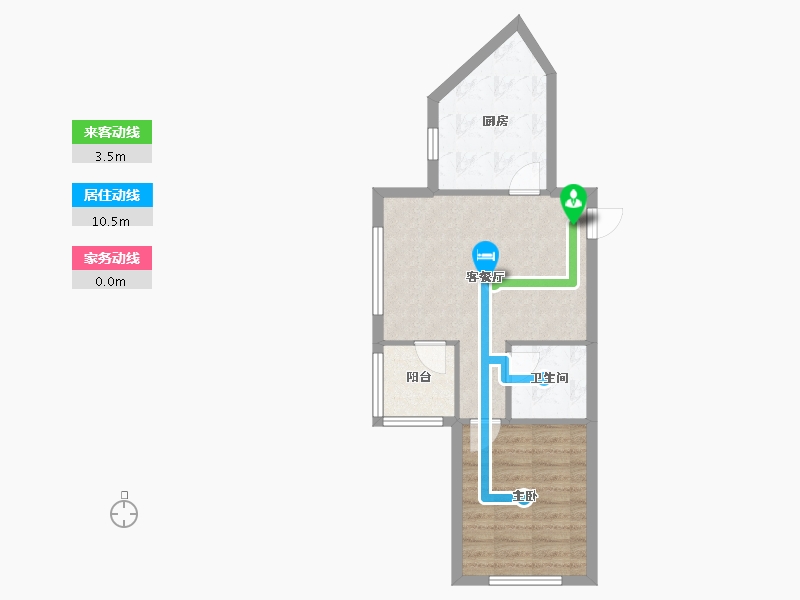 辽宁省-沈阳市-明发锦绣华城道义北大街36-8号（15号楼）A建面67m²-50.17-户型库-动静线